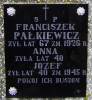 Pakiewicz: Franciszek (d. in 1926), Anna and Jzef (d. in 1945)